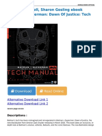 Batman V Superman Dawn of Justice Tech Manual PDF Download PDF