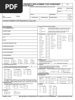 ACORD 41 - Residential Property Replacement Cost Worksheet