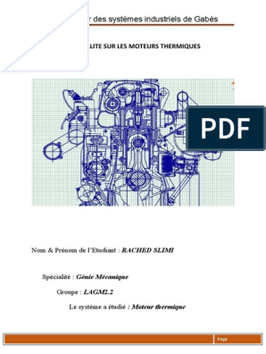 Moteur thermique : principe et définition