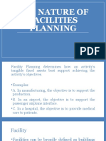 Nature of Facilities Planning Determines How Assets Support Objectives