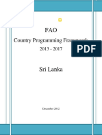 FAO Country Programing Framework SriLanka PDF