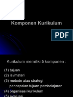 Komponen Kurikulum