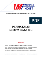 DM DER M20 RRI 040-ICK 10X KMA XK3 - AN - 15G G: INS Struct Tions, P Parts, A and Ma Aintena Ance M Manual L