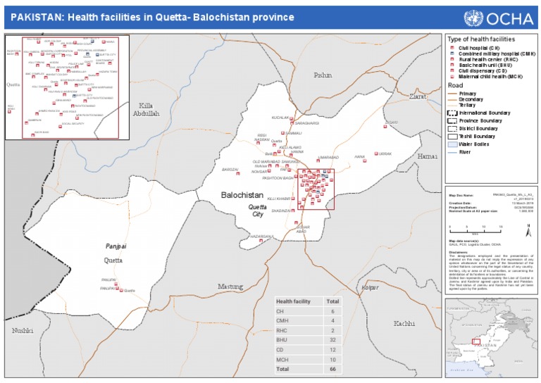 Quetta Health Facilities Overview | PDF | Khyber Pakhtunkhwa | Pakistan