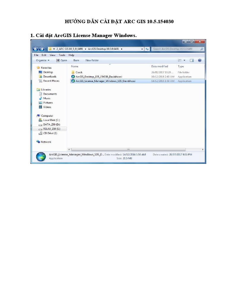 Cai Dat Arcgis 10.8