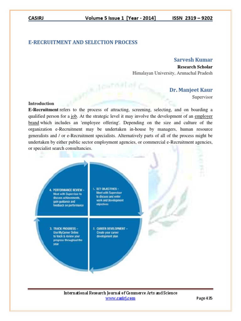 E-Recruitment and Selection Overview | PDF | Recruitment | Employment