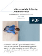 Philippe - 4 Steps To Successfully Rollout A Community Plan PDF
