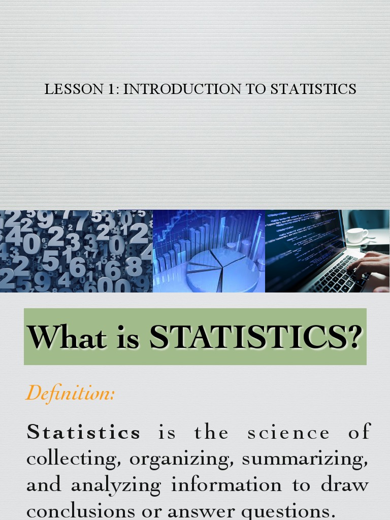 Introduction to Statistics Concepts | PDF | Level Of Measurement ...