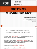 CHM131 - Chapter 1 - Unitconversions