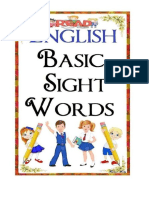 English Basic Sight Words