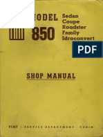  Fiat 850 Shop Manual 