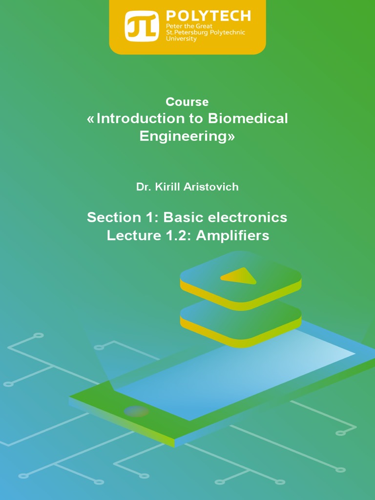Biomedical Basic Electronic PDF Operational Amplifier Amplifier