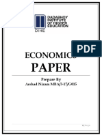Economices Paper