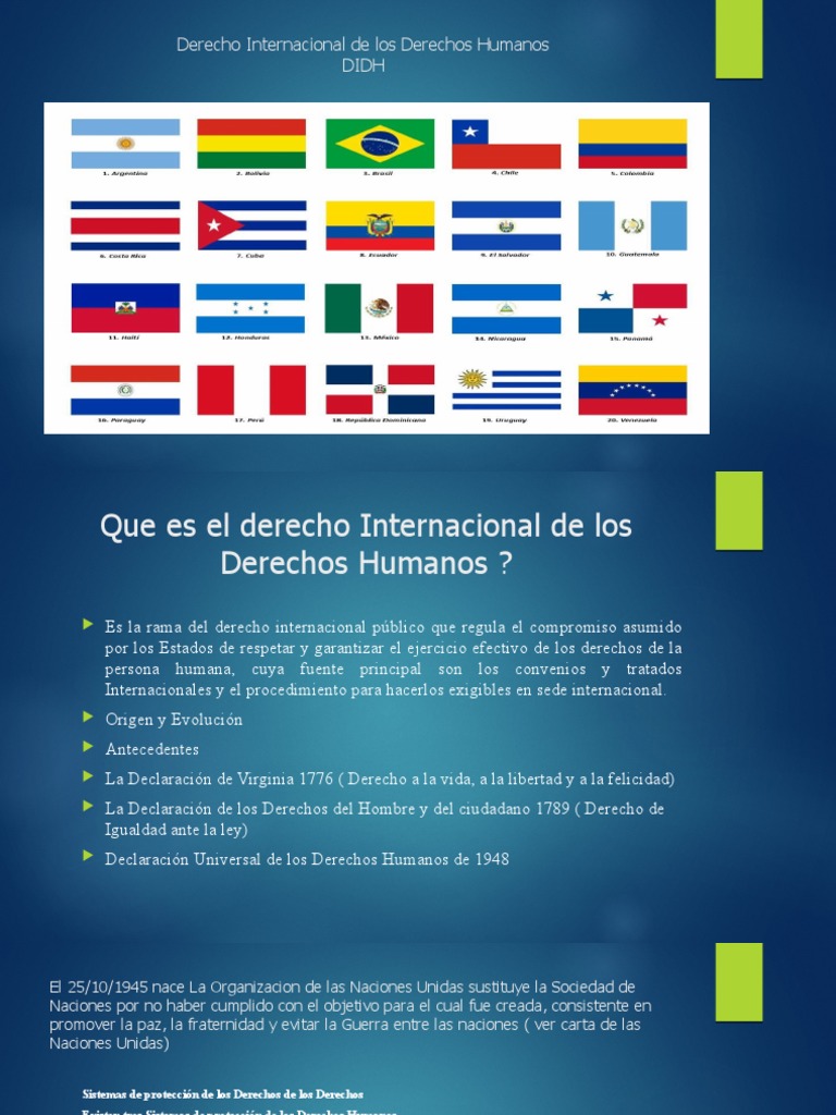 Derecho Internacional de los Derechos Humanos | PDF | Convenio europeo ...
