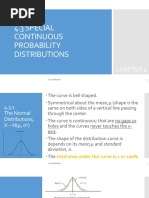 Chapter 4 Continuous Random Variables and Probability Distribution (Part 2)