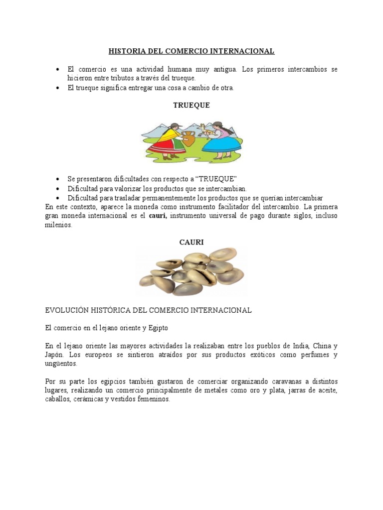 Historia Del Comercio Internacional | PDF | Fenicia | Comercio