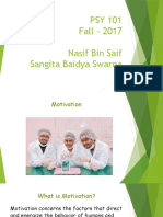 PSY 101 Fall - 2017 Nasif Bin Saif Sangita Baidya Swarna