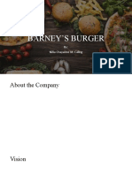 Barney'S Burger: By: Niña Chayanne M. Caling