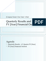 Quarterly Results and FY (Year) Financial Outlook: (Company Name) - (Your Name) - (Date)