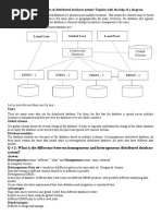 Q # 1: What Are The Components of Distributed Database System? Explain With The Help of A Diagram. Answer