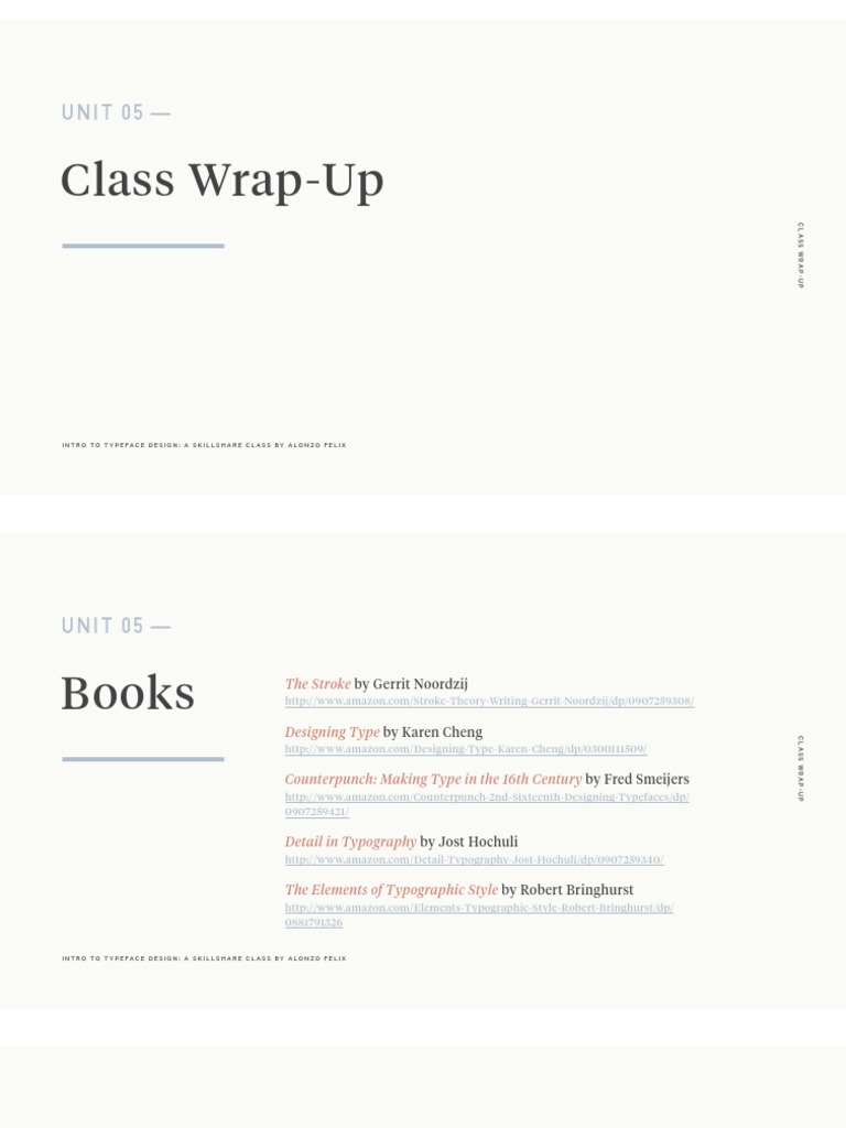 Intro To Typeface Design Class Wrap Up | PDF | Typefaces | Typography