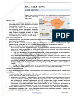 International Relations: 2.1. India-China Border Dispute