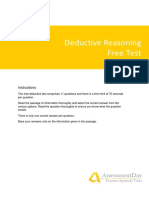 Deductive Reasoning Free Test: Assessmentday