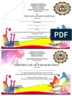 Intrams certificate