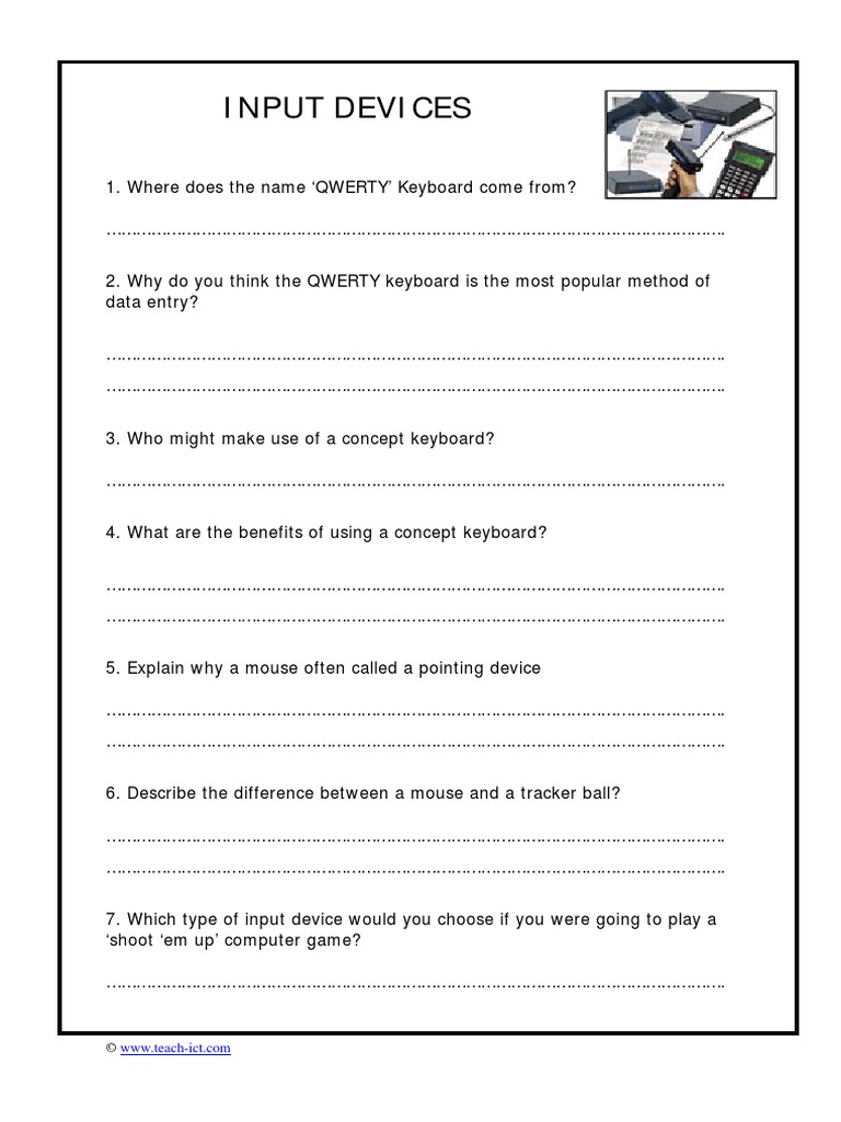 Input Devices | PDF | Computer Keyboard | Computer Data