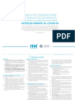 Check List CEHAT ITH Medidas para La Reducción de Riesgos Higiénico Sanitarios para Hoteles Frente Al Covid 19 Fase I DINA3c PDF