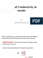 Thermal Conductivity in Metals Explained