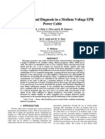 Fault Location and Diagnosis in A Medium Voltage EPR Power Cable