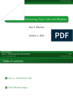 Lecture 7 - Manufacturing Solar Cells and Modules: Alan P. Morrison