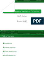 Lecture 13 - Designing Stand-Alone PV Systems: Alan P. Morrison
