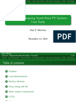 Lecture 15 - Designing Stand-Alone PV Systems - Case Study: Alan P. Morrison