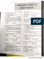 MCQ of Molecular Basic of Inheritance in Biology Class 12