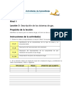 Lección 3 Actividad 1 - Descripción de Los Sistemas de Gas