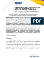 Desenvolvimento Profissional de Futuros Professores de Matemática em Um Percurso Formativo Extracurricular de Monitoria Semipresencial