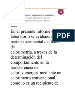 Informe No2 de Fisicoquimica Lab (Calorimetria)