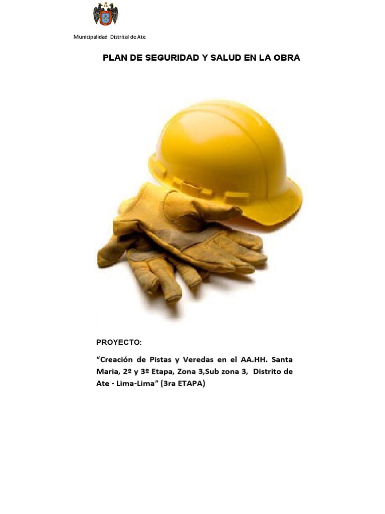 Plan de Seguridad y Salud en Obra Ate | PDF | Seguridad | Encendiendo