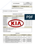 Acta de Reunión