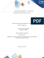 Protocolo de Práctica Bioquimica Contingencia COVID 19