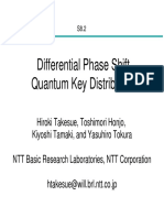 Differential Phase Shift Quantum Key Distribution