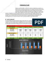 Financial Plan: Sales Forecast