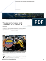 Venezuela Vive La Peor Crisis Económica de Su Historia - Al Yazira - Excélsior