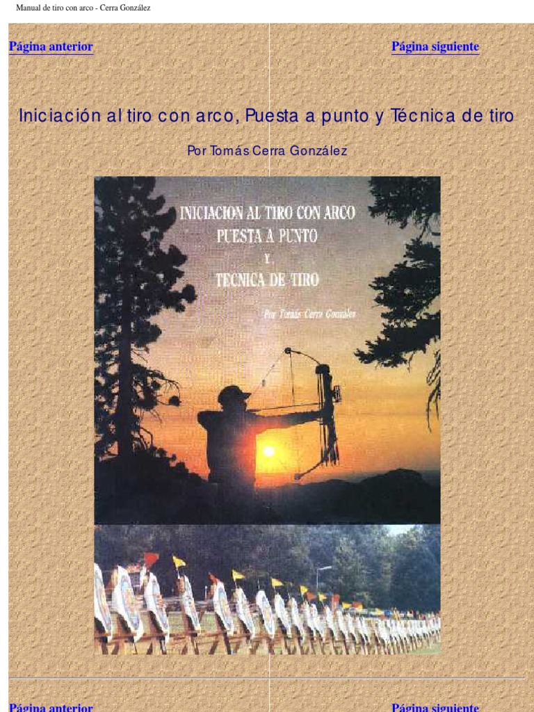 Manual de Tiro Con Arco | PDF | Arco y flecha | Tiro al arco