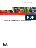 BSI Standards Publication: Welding and Allied Processes - Welding Positions