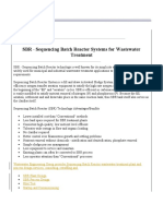 Sequencing Batch Reactors Systems