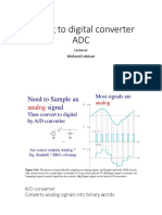 Analog To Digital Converter ADC: Lecturer Mohand Lokman