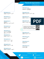 Teoría de Exponentes - Guía de Ejercicios